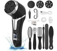 Rpe Pieds Electrique - AUDBURN - IPX7 Etanche - Pedicure Professionnel - Rechargeable noir RAPE POUR PEDICURE