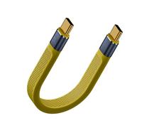 RPFROP Câble USB 4 robuste USB C 4 240 W 40 Gbit/s Capacité de données haute vitesse Câble flexible 13 cm