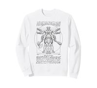 RPG Fantasy Orc Miniature Vitruve Man Leonardo Da Vinci Sweatshirt