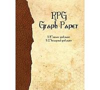 Rpg Graph Paper: 1/4-Inch Grid & 1/2-Inch Hexagonal Grid Paper For Map-Drawing