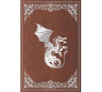 RPG Journal: for pen and paper role players | mixed paper (ruled,dot graph, hex) | perfect for campaign planning, game notes, maps, terrain plans and ... blue booking | silver dragon design | brown