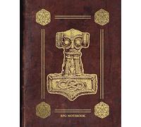 RPG Notebook: 200 Pages 8x10" | Mixed Paper Styles: Ruled, Grid, Hex and Dotted | Campaign Journal & Encounter Planner