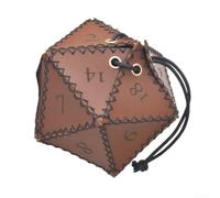 RPG Sac à dés avec cordon de serrage pour jeux de société | Peut contenir 140 petits dés, peut contenir 80 grands dés, 12 cm de diamètre, rangement compact, essentiel pour une soirée de