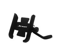 RPGBROSHOP Rotatif GPS Navigateur Rétroviseur Guidon Soutien pour X-Max 125/250/300/400 Support De Téléphone en Aluminium pour Moto(Mirror Type Black)