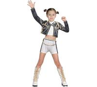 RPixc Démon populaire Rumi Zoey - Jeu de rôle pour enfants - Chanteuse pop Rumi Zoey Idol - Jeu de rôle - Démon d'Halloween - Noir 1, 150