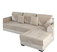 RPixc Housse de canapé imperméable Housse de canapé Anti-Urine Housse de canapé pour Animal de Compagnie Housse de canapé,Housse de canapé en Chenille,Kaki,90X210cm