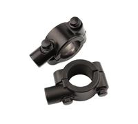 RPJFCPCS Lot de 2 Supports de rétroviseur for Guidon de Moto, Filetage 10 mm, 8 mm, 6 mm, 22 mm, Adaptateur Noir