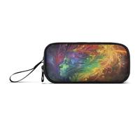 RPLIFE America's Popular Trousse à crayons avec fermeture éclair Motif marqueur de bonbons Grande capacité, Visage d'ange d'art numérique, one size, Style artistique