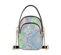 RPLIFE Arabesque Sac à bandoulière tendance vert violet pour femme