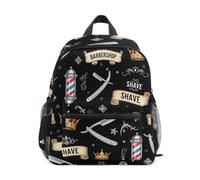 RPLIFE Barber Shop Elements Petit sac à dos pour garçons et filles, Éléments de salon de coiffure, Small, Sacs à dos cool imprimé football