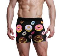 RPLIFE Boxer pour homme - En forme de donuts colorés - Confortable - Extensible - Pour homme, Donuts colorés, X-Large