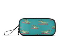 RPLIFE Cool Rex Trousse à crayons pour enfants Motif planche de surf Bleu/rouge
