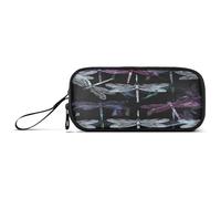 RPLIFE Dragon Fly Trousse à crayons avec compartiments Noir Taille L