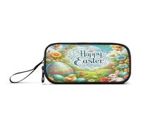 RPLIFE Étui à crayons nain mignon de Pâques, grande capacité, étui à crayons avec fermeture éclair, Thème de Pâques, one size, Style artistique