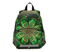 RPLIFE Green Clover Golden Chic Sac à dos pour tout-petits filles garçons, petit sac à dos pour petit enfant de 3 à 6 ans, taille M