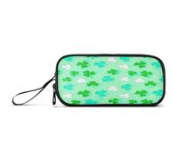 RPLIFE Green Clover Trousse à crayons souple avec fermeture éclair