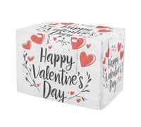 RPLIFE Happy Valentine's Day Housse de cage coupe-vent pour chien avec fenêtres en maille Réduit les aboiements Taille S à XL
