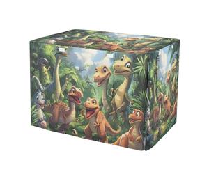 RPLIFE Housse de cage amusante pour chien de la forêt de dinosaures Taille universelle pour propriétaires d'animaux de compagnie, taille M