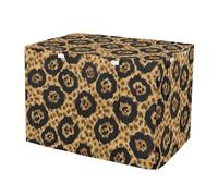 RPLIFE Housse de cage pour chien à imprimé léopard marron marron marron résistant au vent, housse de cage imperméable pour dressage de chiots, taille S