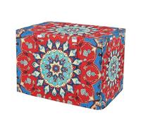 RPLIFE Housse de cage pour chien à motif mandala - Taille universelle - Avec côtés enroulables - Taille L