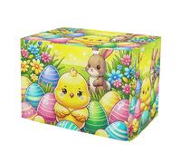 RPLIFE Housse de cage pour chien avec œufs de poussins de Pâques - Housse de cage résistante au vent et à l'eau pour propriétaires d'animaux de compagnie, taille XL