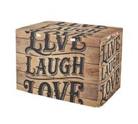 RPLIFE Housse de cage pour chien Live Laugh Love facile à installer (S-XL) avec fenêtres en maille, taille S