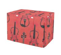 RPLIFE Housse de cage pour violon orange avec panneaux latéraux enroulables, housse de niche pour animaux domestiques avec fenêtres en maille, taille XL