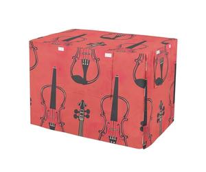 RPLIFE Housse de cage pour violon orange avec panneaux latéraux enroulables, housse de niche pour animaux domestiques avec fenêtres en maille, taille XL