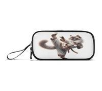 RPLIFE Kung Fu Cat Ragdoll Trousse à crayons et stylos Grande trousse esthétique