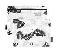 RPLIFE Lot de 2 pochettes perforées à 3 trous pour l'école des enfants, pochette avant transparente pour garçons et filles, 24 x 17 cm