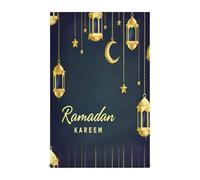 RPLIFE Lot de 4 torchons de cuisine motif lanternes du Ramadan dorées, 71 x 45,7 cm, mignons torchons décoratifs pour cuisine
