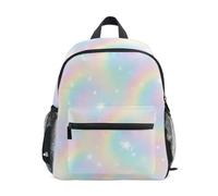 RPLIFE Mini sac à dos arc-en-ciel pastel pour garçons et filles, Arc-en-ciel pastel, Small, Sacs à dos cool imprimé football