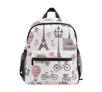 RPLIFE Mini sac à dos Paris Tour Eiffel pour tout-petits filles garçons, Motif Paris et Tour Eiffel, Small, Sacs à dos cool imprimé football
