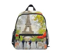 RPLIFE Mini sac à dos Paris Tour Eiffel pour tout-petits filles garçons, Motif Paris et Tour Eiffel, Small, Sacs à dos cool imprimé football