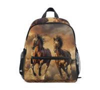 RPLIFE Mini sac à dos vintage cheval pour garçons et filles, Cheval vintage, Small, Sacs à dos cool imprimé football | Sacs à dos légers pour enfants de 3 à 8 ans avec étiquette nominative