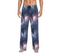 RPLIFE Pantalon de pyjama doux pour homme avec poches, pantalon de détente tornades, pantalon de pyjama doux pour homme, tailles S à XXL, Tornades, XX-Large