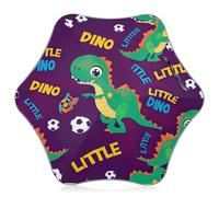 RPLIFE Parapluie ludique dinosaure violet pour enfant garçon et fille, parapluie coupe-vent, parapluies bâtons pour enfants de 4 à 8 ans, auvent de 89 cm