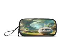 RPLIFE Petite trousse ronde avec fermeture éclair pour crayons et stylos