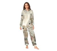 RPLIFE Pyjama lapin de Pâques unisexe pour adulte, costume une pièce amusant, Lapins de printemps Lapin de Pâques, L