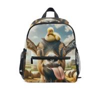 RPLIFE Sac à dos amusant en forme de mouton et canard pour garçons et filles, Mouton canard rigolo, Small, Sacs à dos cool imprimé football
