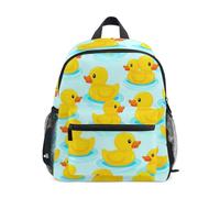 RPLIFE Sac à dos bleu canard mignon pour tout-petits filles garçons enfants sac à dos d'école, Canards mignons Bleu, Small, Sacs à dos cool imprimé football