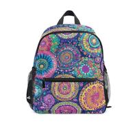 RPLIFE Sac à dos bohème mandala pour tout-petits, filles, garçons, enfants, sac à dos d'école, Mandala bohème., Small, Sacs à dos cool imprimé football