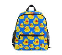 RPLIFE Sac à dos d'école pour garçons et filles, motif canard jaune, Jaune canard, Small, Sacs à dos cool imprimé football