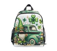 RPLIFE Sac à dos floral St Patrick pour tout-petits filles garçons enfants sacs à dos, Motif floral de la Saint-Patrick, Small, Sacs à dos cool imprimé football | Sacs à dos légers pour enfants de 3 à 8 ans avec étiquette nominative