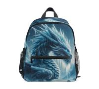 RPLIFE Sac à dos Icy Dragon pour tout-petits garçons filles, Dragon glacé, Small, Sacs à dos cool imprimé football