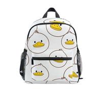 RPLIFE Sac à dos mignon en forme de canard blanc pour tout-petits, garçons et filles, sac à dos d'école, Mignon canard blanc, Small, Sacs à dos cool imprimé football