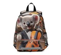 RPLIFE Sac à dos mignon koala violoncelle Serenade pour tout-petits garçons et filles, mini sacs à dos préscolaires pour petits enfants de 3 à 6 ans, taille M