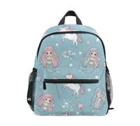 RPLIFE Sac à dos mignon motif sirènes pastel pour garçons et filles, Jolies sirènes pastel, Medium, Sacs à dos cool imprimé football
