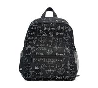 RPLIFE Sac à dos noir de dessin animé mathématiques pour tout-petits filles garçons enfants sac d'école, Cartoon Math Noir, Medium, Sacs à dos cool imprimé football