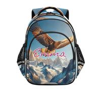 RPLIFE Sac à dos personnalisé pour enfants filles garçons, sac à dos personnalisé Hawk Mountains pour école primaire, Montagnes Hawk, 15 Inch, Sacs à dos traditionnels